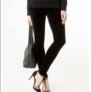 INC Velvet black skinny pants